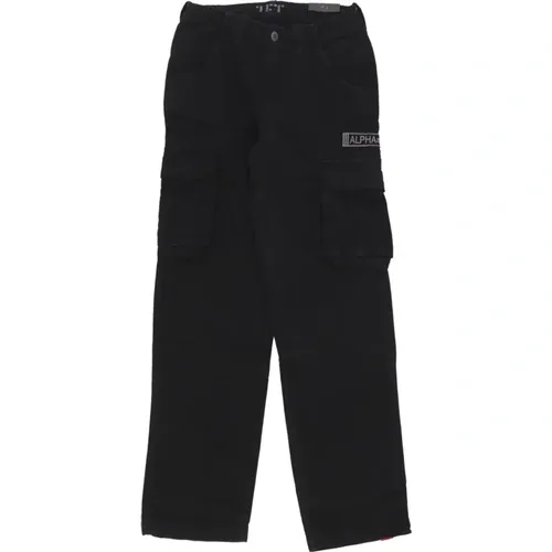Schwarze Jet Pant Streetwear Stil , Herren, Größe: W30 - alpha industries - Modalova