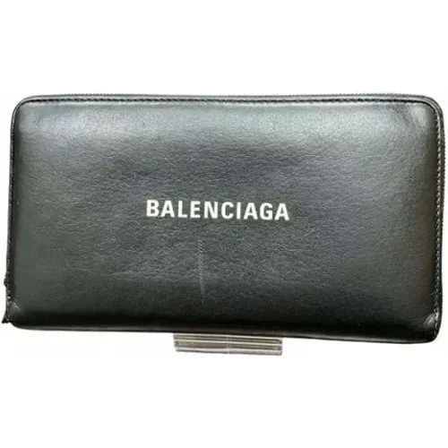 Pre-owned Wallets, male, , Size: ONE SIZE Pre-owned Leather wallets - Balenciaga Vintage - Modalova