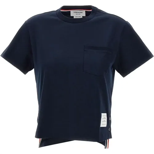 Stylish T-shirts and Polos , female, Sizes: S, M - Thom Browne - Modalova