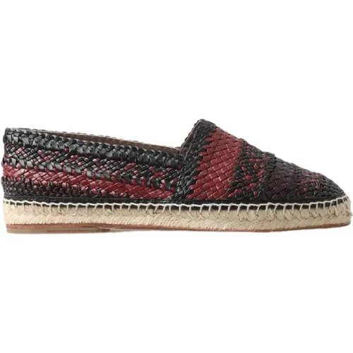 Espadrilles, female, , Size: 12 US Buffalo Leather Espadrille Shoes - Dolce & Gabbana - Modalova