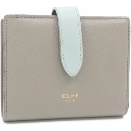 Pre-owned Wallets, female, , Size: ONE SIZE Pre-owned Leather wallets - Celine Vintage - Modalova