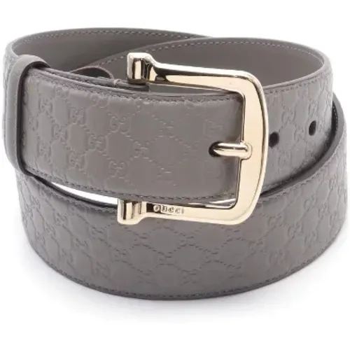 Pre-owned Belts, male, , Size: ONE SIZE Pre-owned Leather belts - Gucci Vintage - Modalova