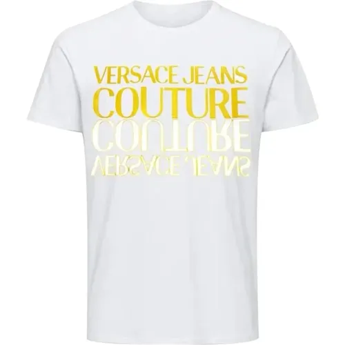 Bunte Trendige T-shirt , Damen, Größe: M - Versace Jeans Couture - Modalova