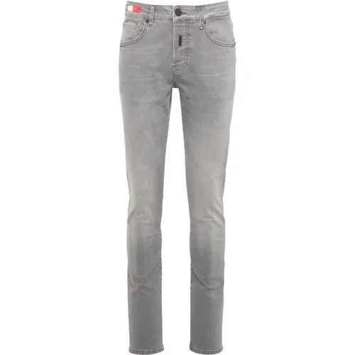 Vintage Gewaschene Skinny Jeans , Herren, Größe: W34 - carlo colucci - Modalova