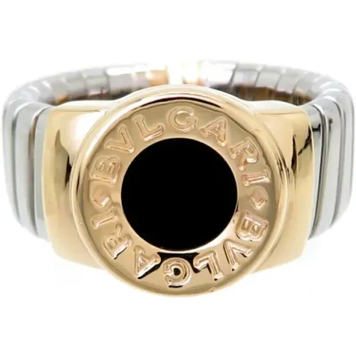 Pre-owned Metal rings , male, Sizes: ONE SIZE - Bvlgari Vintage - Modalova