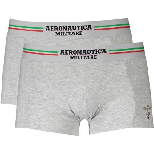 Bottoms, male, , Size: 2XL Cotton Boxer Shorts Bi-Pack - aeronautica militare - Modalova