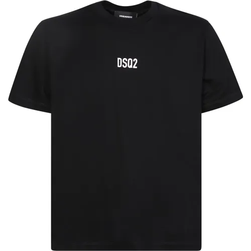 Schwarzes Mini Logo T-Shirt - Dsquared2 - Modalova