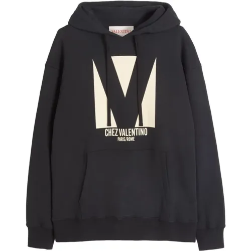 Hoodies, male, , Size: L Hooded Sweatshirt Casual Style - Valentino Garavani - Modalova