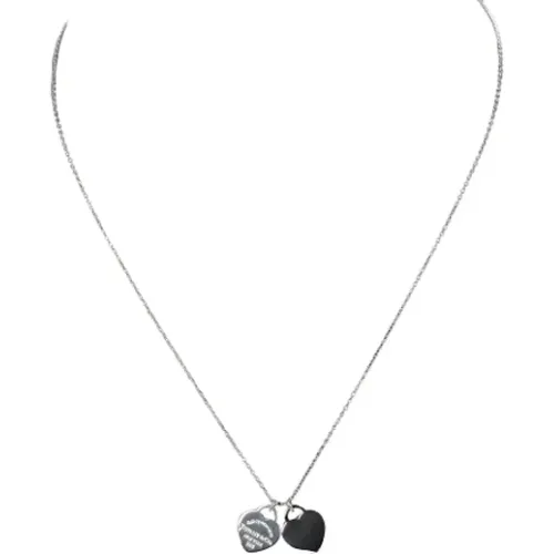 Pre-owned Jewellery, female, , Size: ONE SIZE Pre-owned Silver necklaces - Tiffany & Co. Pre-owned - Modalova