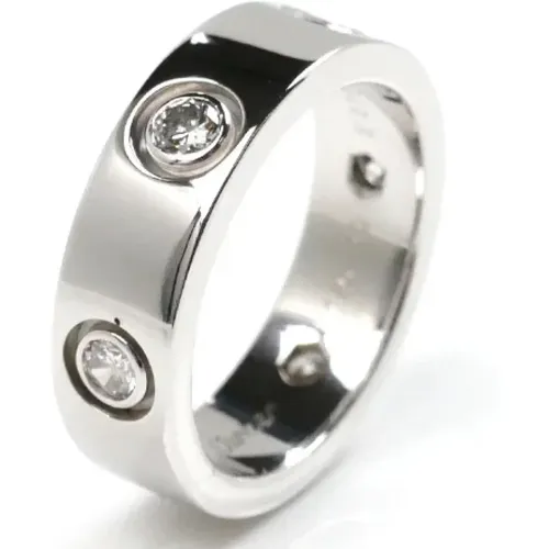 Pre-owned Jewellery, female, , Size: ONE SIZE Pre-owned White Gold rings - Cartier Vintage - Modalova