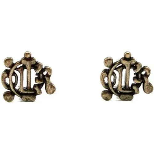 Pre-owned Jewellery, female, , Size: ONE SIZE Pre-owned Metal earrings - Dior Vintage - Modalova