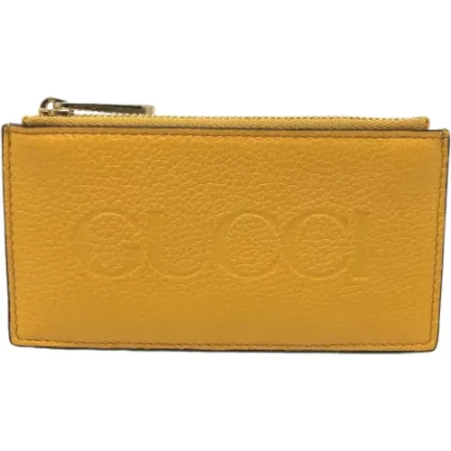 Pre-owned Wallets, male, , Size: ONE SIZE Pre-owned Leather wallets - Gucci Vintage - Modalova