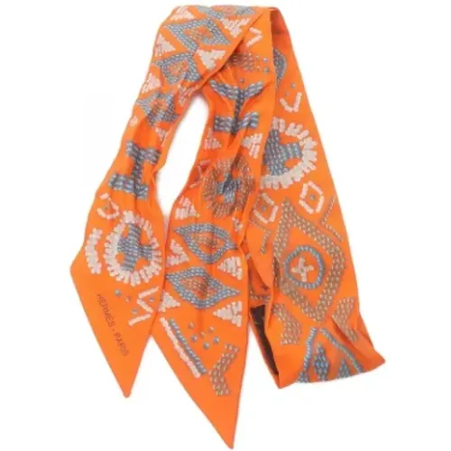 Pre-owned Scarves, female, , Size: ONE SIZE Pre-owned Silk scarves - Hermès Vintage - Modalova