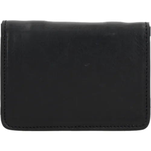 Wallets & Cardholders, female, , Size: ONE SIZE Leather Credit Card Wallet - Ann Demeulemeester - Modalova