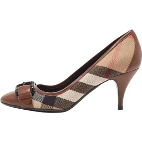 Pre-owned Canvas heels , female, Sizes: 3 UK - Burberry Vintage - Modalova