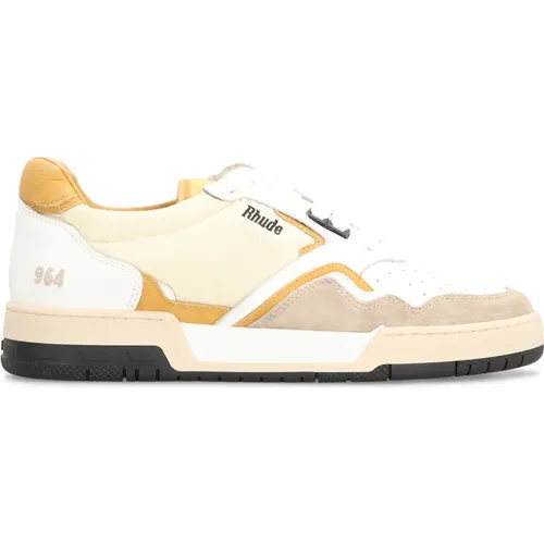 Sneakers, male, , Size: 11 US Vintage Racing Low-Top Sneakers - Rhude - Modalova