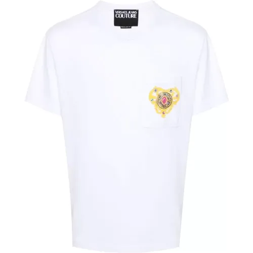 Casual Cotton T-Shirt for Men , male, Sizes: 2XL, 3XL - Versace Jeans Couture - Modalova