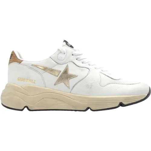 Blanca Star Running Calf Sneakers , female, Sizes: 3 UK, 7 UK - Golden Goose - Modalova