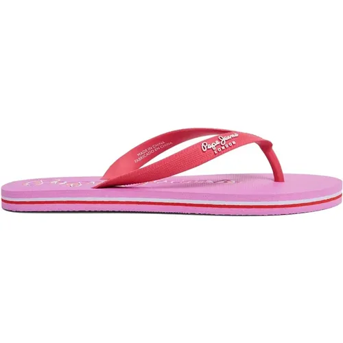 Bay Beach Brand Flip flops , Damen, Größe: 39 EU - Pepe Jeans - Modalova