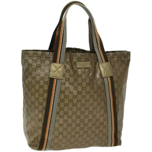 Pre-owned Tote Bags, female, , Size: ONE SIZE Pre-owned Canvas gucci-bags - Gucci Vintage - Modalova