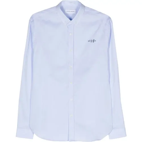 Logo Embroidered Button-Down Shirt , male, Sizes: S - Maison Labiche - Modalova
