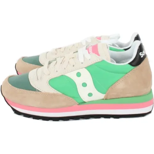 Sneakers, female, , Size: 9 US Sand Green White Jazz Triple Sneakers - Saucony - Modalova