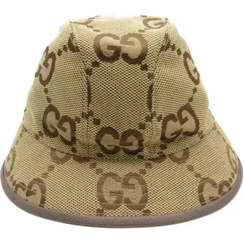 Pre-owned Accessories, male, , Size: ONE SIZE Pre-owned Canvas hats - Gucci Vintage - Modalova