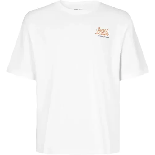 Cotton Short Sleeve T-shirt , male, Sizes: XL - Samsøe Samsøe - Modalova