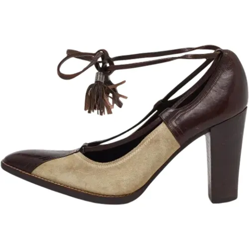 Pre-owned Pumps, female, , Size: 7 US Pre-owned Leather heels - Yves Saint Laurent Vintage - Modalova