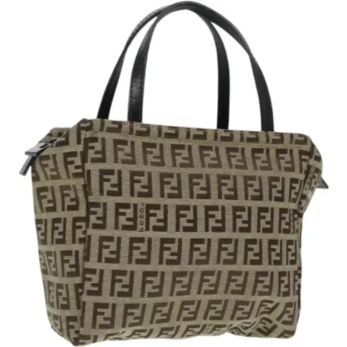 Pre-owned Tote Bags, female, , Size: ONE SIZE Pre-owned Canvas handbags - Fendi Vintage - Modalova