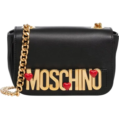 Shoulder Bags, female, , Size: ONE SIZE Stylish Shoulder Bag with Magnet Closure - Moschino - Modalova