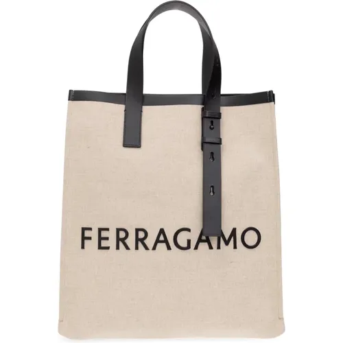 Tote Bags, male, , Size: ONE SIZE Shopper bag - Salvatore Ferragamo - Modalova