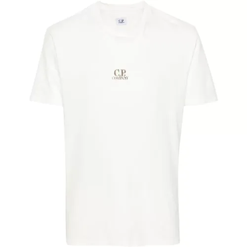 Casual Jersey T-Shirt , Herren, Größe: 2XL - C.P. Company - Modalova