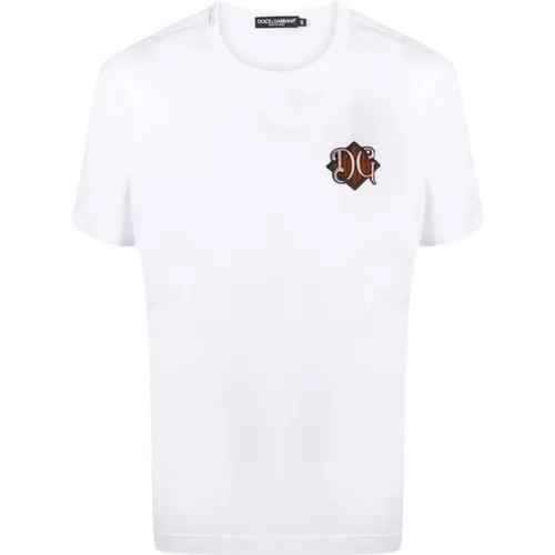 Logo T-Shirt , male, Sizes: XS - Dolce & Gabbana - Modalova