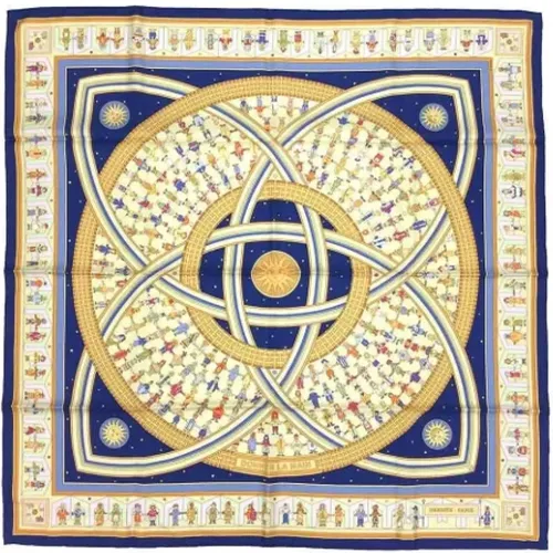 Pre-owned Scarves, female, , Size: ONE SIZE Pre-owned Silk scarves - Hermès Vintage - Modalova