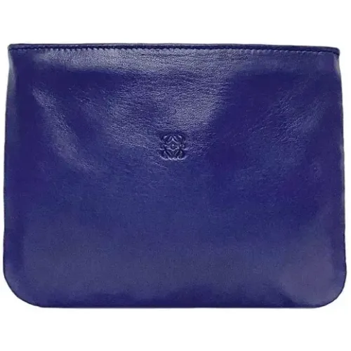 Pre-owned Leather clutches , female, Sizes: ONE SIZE - Loewe Pre-owned - Modalova