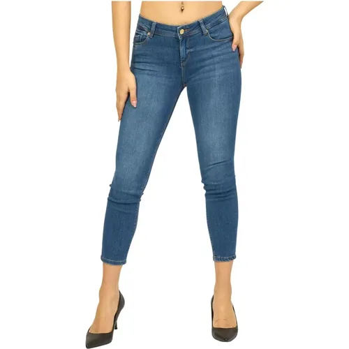 Blaue Skinny Denim Jeans , Damen, Größe: W30 - Gaudi - Modalova
