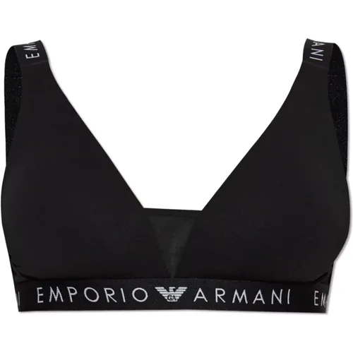 Baumwoll-BH mit Logo , Damen, Größe: XS - Emporio Armani - Modalova