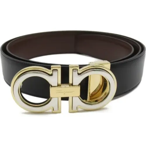 Pre-owned Belts, female, , Size: ONE SIZE Pre-owned Leather belts - Salvatore Ferragamo Pre-owned - Modalova