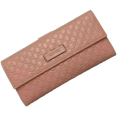 Pre-owned Wallets, female, , Size: ONE SIZE Pre-owned Leather wallets - Gucci Vintage - Modalova