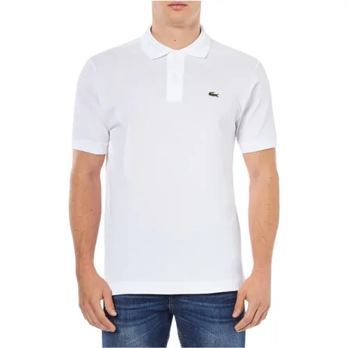 Klassisches Poloshirt Weiß Baumwolle , Herren, Größe: 3XL - Lacoste - Modalova