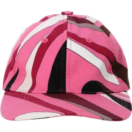 Pre-owned Accessories, female, , Size: ONE SIZE Pre-owned Cotton hats - Emilio Pucci Pre-owned - Modalova