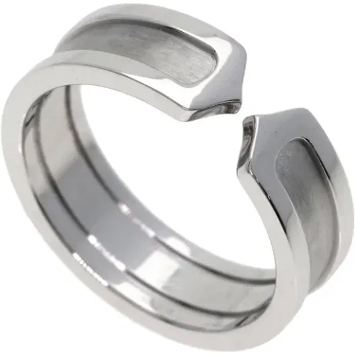 Pre-owned Jewellery, female, , Size: ONE SIZE Pre-owned White Gold rings - Cartier Vintage - Modalova