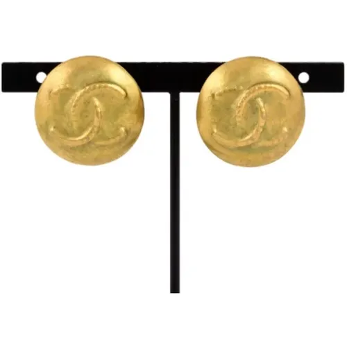 Pre-owned Jewellery, female, , Size: ONE SIZE Pre-owned Metal earrings - Chanel Vintage - Modalova