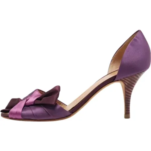 Pre-owned Pumps, female, , Size: 10 US Pre-owned Satin heels - Giuseppe Zanotti Pre-owned - Modalova