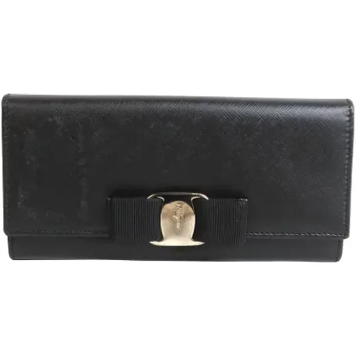 Pre-owned Wallets, female, , Size: ONE SIZE Pre-owned Leather wallets - Salvatore Ferragamo Pre-owned - Modalova