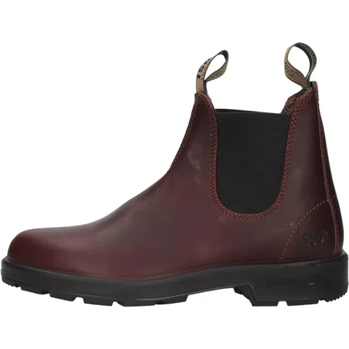 Bordeaux Men`s Ankle Boots , male, Sizes: 8 UK - Blundstone - Modalova