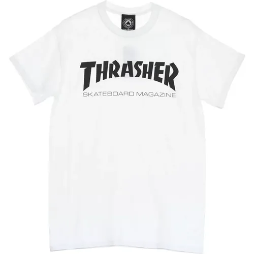 T-Shirts, male, , Size: L Skatemag Tee Mens T-Shirt /Black - Thrasher - Modalova