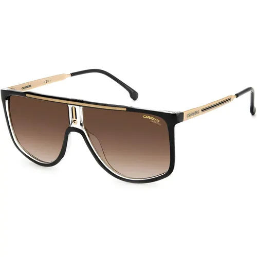 Black Gold/ Shaded Sunglasses , male, Sizes: 61 MM - Carrera - Modalova