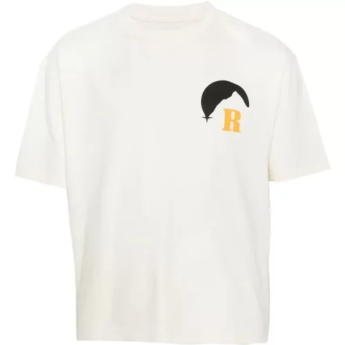 Moonlight Print T-shirt , male, Sizes: M, XL, S - Rhude - Modalova